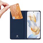 υποδοχή καρτών και μαγνητικό κούμπωμα Flip Wallet από συνθετικό δέρμα και TPU μπλε