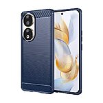 Θήκη Honor 90 Mad Mask Brushed TPU Carbon Πλάτη μπλε