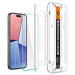 Spigen® Tempered EZ Fit GLAS.tR για iPhone 15 Plus Γυαλί Προστασίας οθόνης 9H με Εργαλείο Τοποθέτησης EZ Fit - Image 6