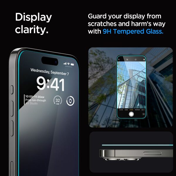 tempered glass spigen ez fit glastr iphone15 pro max tool 6