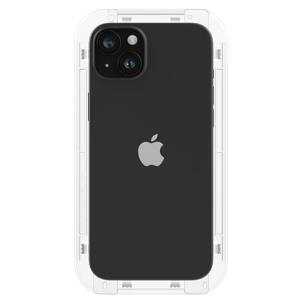 tempered glass spigen ez fit glastr iphone15 x2 tool black 5