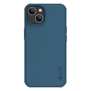 Θήκη iPhone 15 Plus NiLLkin Super Frosted Shield Pro Magnetic Series Πλάτη από Premium σκληρό TPU μπλε