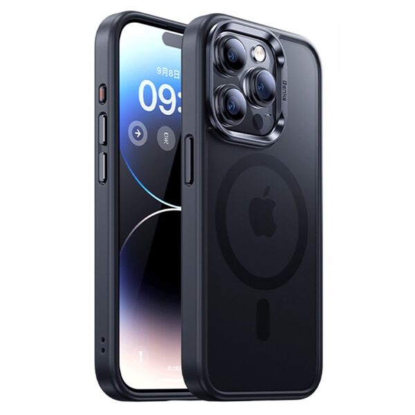 Θήκη iPhone 15 Pro Max BENKS Magnetic Matte Series συμβατό με MagSafe φορτιστή Πλάτη TPU μαύρο