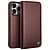 Θήκη iPhone 15 Pro Max QIALINO book v2 από Premium αυθεντικό δέρμα Genuine Cowhide καφέ
