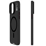 Θήκη iPhone 15 Pro YOUNGKIT Magnetic Series Matte Hybrid συμβατό με MagSafe φορτιστή Transparent Πλάτη TPU μαύρο - Image 2