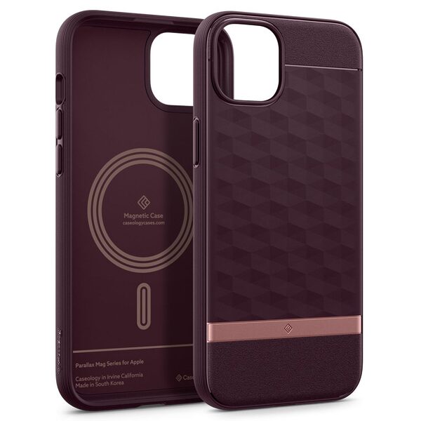 thiki caseology parallax iphone15 burgundy 8