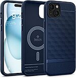 Caseology Parallax by Spigen® Θήκη Σιλικόνης για iPhone 15: Προστασία Κάμερας με Πιστοποίηση Αντοχής MIL-STD 810G-516.6 - Midnight Blue