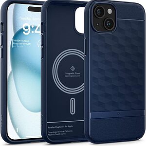 Caseology Parallax by Spigen® Θήκη Σιλικόνης για iPhone 15: Προστασία Κάμερας με Πιστοποίηση Αντοχής MIL-STD 810G-516.6 - Midnight Blue