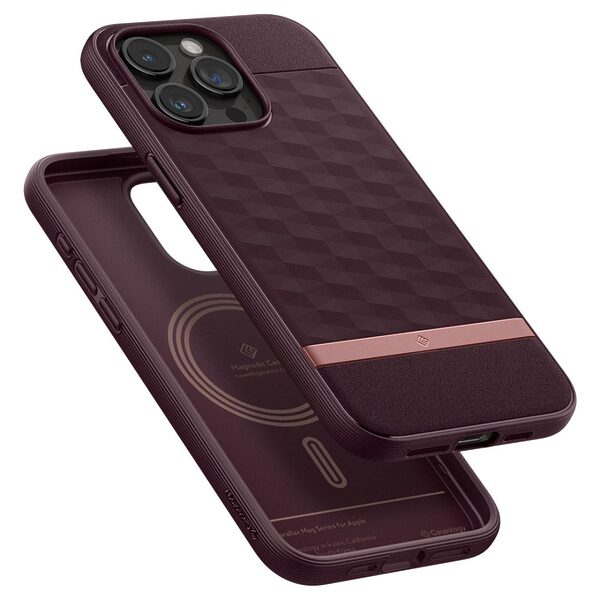 thiki caseology parallax iphone15 pro burgundy 5