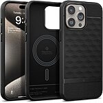 Caseology Parallax by Spigen® Θήκη Σιλικόνης για iPhone 15 Pro Max: Προστασία Κάμερας με Πιστοποίηση Αντοχής MIL-STD 810G-516.6 - Matte Black