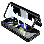 Θήκη Samsung Galaxy Z Fold5 5G GKK Full Cover Protection με προστασία οθόνης Tempered Glass από σκληρό πλαστικό χρυσό - Image 2