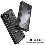 Αναδιπλούμενη Θήκη PC+TPU με Βάση Στήριξης και Προστασία Οθόνης μαύρο