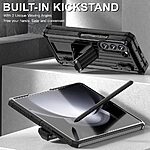 Θήκη Samsung Galaxy Z Fold5 5G Mad Mask Stand Cover Series, Αναδιπλούμενη Θήκη PC+TPU με Βάση Στήριξης και Προστασία Οθόνης μαύρο - Image 4