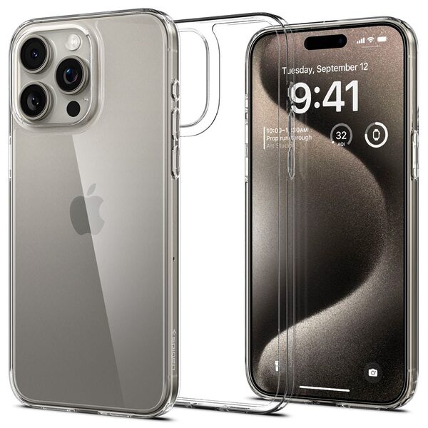 Spigen® AirSkin iPhone 15 Pro Max Hybrid: Διάφανη Θήκη Διπλής Προστασίας με Τεχνολογία Air Cushion – Υψηλής Αντοχής