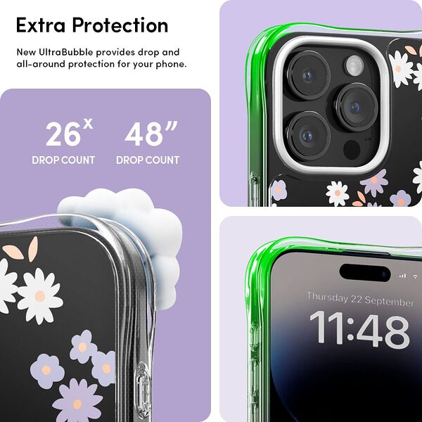 Spigen® Cyrill Cecile για iPhone 15 Pro: Κομψή θήκη σιλικόνης με Μοτίβο Dream Daisy και Προηγμένη Προστασία από Πτώσεις και Γρατζουνιές - Image 9