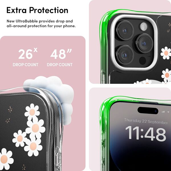 thiki spigen cyrill cecile iphone 15 pro white daisy 8