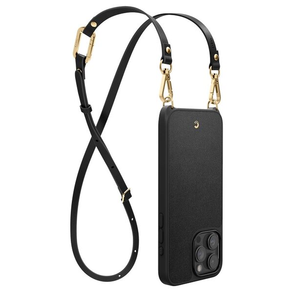 Spigen® Cyrill Classic Charm για iPhone 15 Pro Max: Κομψή Θήκη με Λουράκι, Μείγμα Σιλικόνης για Υψηλή Προστασία και Αισθητική – Black - Image 5