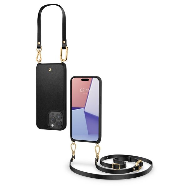 Spigen® Cyrill Classic Charm για iPhone 15 Pro Max: Κομψή Θήκη με Λουράκι, Μείγμα Σιλικόνης για Υψηλή Προστασία και Αισθητική – Black - Image 7