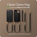 Spigen® Cyrill Classic Charm για iPhone 15 Pro Max: Κομψή Θήκη με Λουράκι, Μείγμα Σιλικόνης για Υψηλή Προστασία και Αισθητική – Black - Image 9