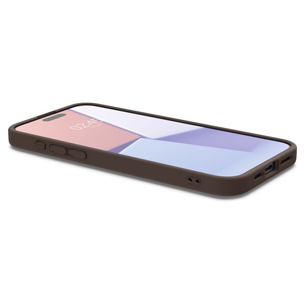 thiki spigen cyrill kajuk magsafe iphone 15 pro saddle brown 5