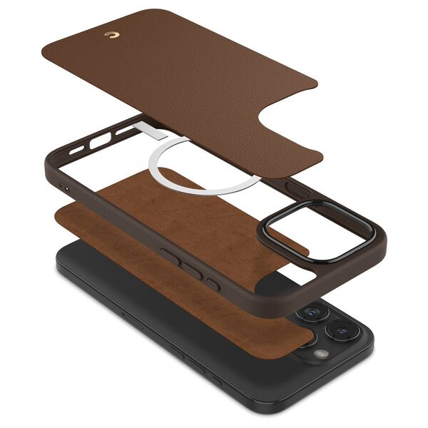thiki spigen cyrill kajuk magsafe iphone 15 pro saddle brown 6