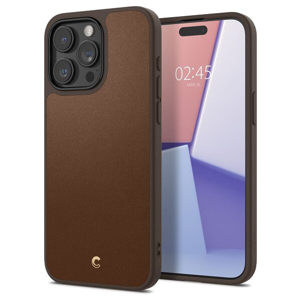 thiki spigen cyrill kajuk magsafe iphone 15 pro saddle brown 8