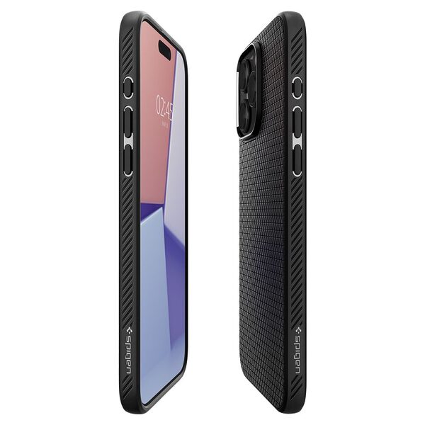 thiki spigen liquid air iphone 15 pro max matte black 6