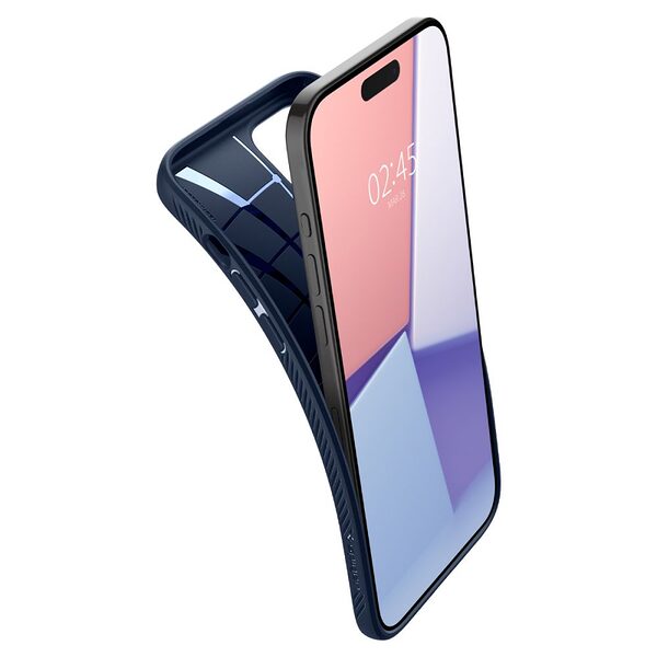 thiki spigen liquid air iphone 15 pro max navy blue 5