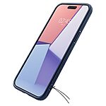 Spigen® Liquid Air για iPhone 15 Pro: Λεπτή Θήκη Σιλικόνης με αντικραδασμικές γωνίες, και Ανθεκτικό Premium TPU – Navy Blue - Image 9