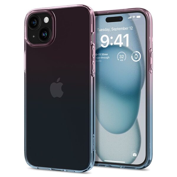 Spigen® Liquid Crystal για iPhone 15: Λεπτή Θήκη Σιλικόνης από Ανθεκτικό TPU