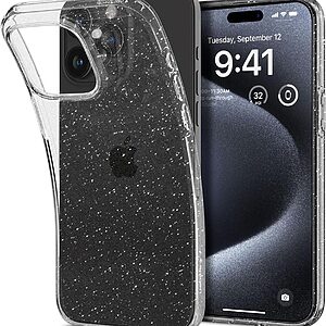 Spigen® Liquid Crystal για iPhone 15 Pro: Λεπτή Θήκη Σιλικόνης από Ανθεκτικό TPU