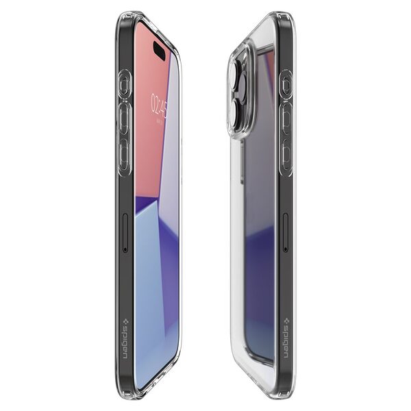 Spigen® Liquid Crystal για iPhone 15 Pro Max: Λεπτή Θήκη Σιλικόνης από Ανθεκτικό TPU, με Αντικραδασμικές Ζώνες – Crystal Clear - Image 8