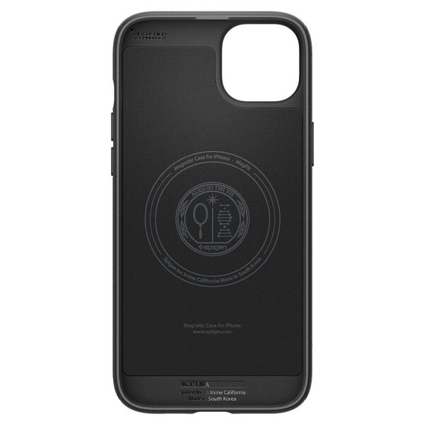 Spigen® Mag Armor MagFit για iPhone 15: Λεπτή Θήκη Σιλικόνης, Ανθεκτική από Premium TPU, Με Άψογη Εφαρμογή – Matte Black - Image 4