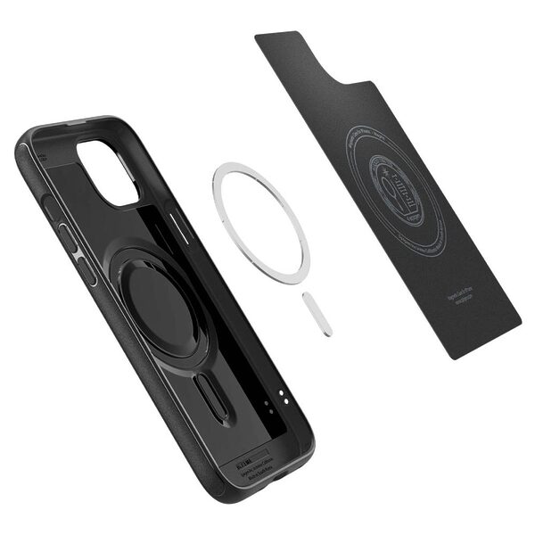 Spigen® Mag Armor MagFit για iPhone 15: Λεπτή Θήκη Σιλικόνης, Ανθεκτική από Premium TPU, Με Άψογη Εφαρμογή – Matte Black - Image 7