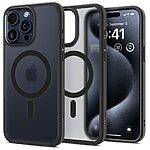 Spigen® Ultra Hybrid (MagFit) για iPhone 15 Pro: Θήκη MagSafe από Ανθεκτική Σιλικόνη με Πιστοποίηση Αντοχής MIL-STD 810G-516.6 – Frost Black