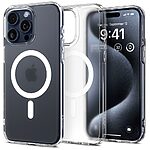 Spigen® Ultra Hybrid (MagFit) για iPhone 15 Pro: Θήκη MagSafe από Ανθεκτική Σιλικόνη με Πιστοποίηση Αντοχής MIL-STD 810G-516.6 – Frost Clear