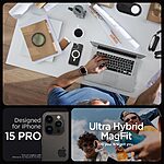 Spigen® Ultra Hybrid (MagFit) για iPhone 15 Pro: Θήκη MagSafe από Ανθεκτική Σιλικόνη με Πιστοποίηση Αντοχής MIL-STD 810G-516.6 – Frost Clear - Image 8