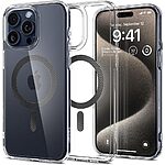 Spigen® Ultra Hybrid (MagFit) για iPhone 15 Pro Max: Θήκη MagSafe από Ανθεκτική Σιλικόνη με Πιστοποίηση Αντοχής MIL-STD 810G-516.6 – Carbon Fiber