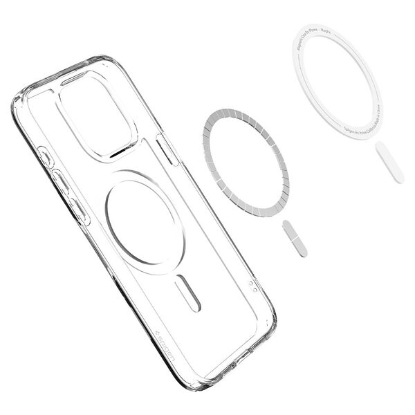 Spigen® Ultra Hybrid (MagFit) για iPhone 15 Pro Max: Θήκη MagSafe από Ανθεκτική Σιλικόνη με Πιστοποίηση Αντοχής MIL-STD 810G-516.6 – Frost Clear - Image 5