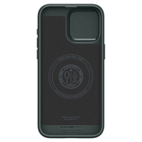 thiki spigen optik armor iphone 15 pro abyss green 3