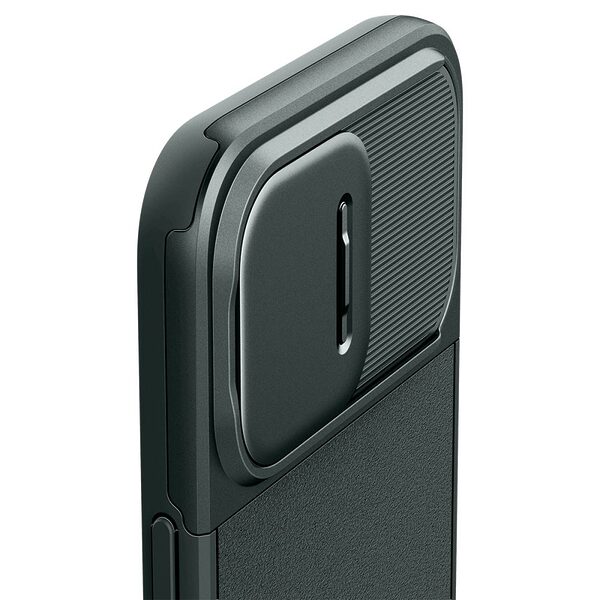 thiki spigen optik armor iphone 15 pro max abyss green 6