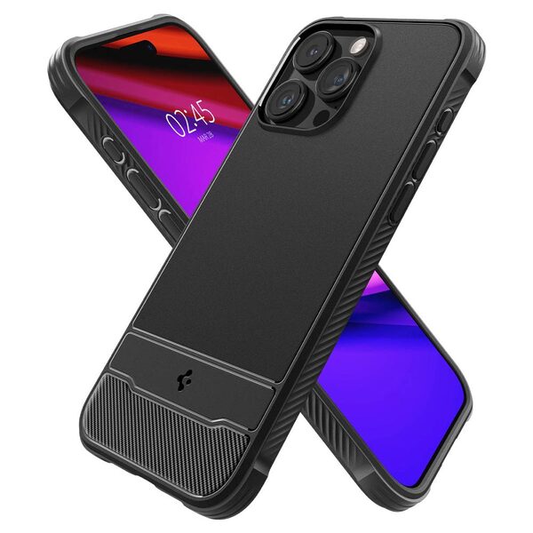 thiki spigen rugged armor iphone 15 pro max matte black 5