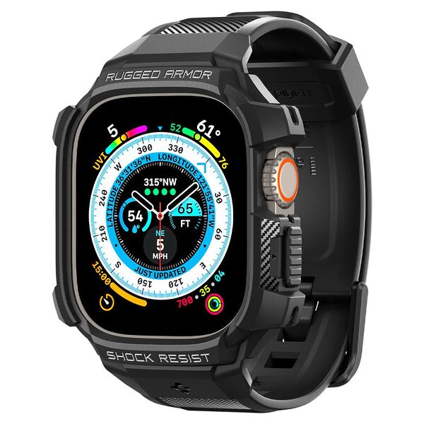 thiki spigen rugged armor pro watch ultra 49mm black 1