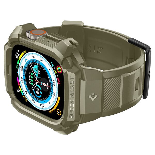 thiki spigen rugged armor pro watch ultra 49mm khaki 1