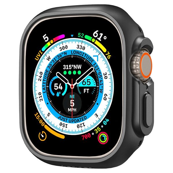Spigen® Thin Fit 360 για Apple Watch Ultra 1 / 2 (49mm): Θήκη με Κομψό Σχεδιασμό, Ανθεκτικότητα και Ασφάλεια  - Black - Image 3