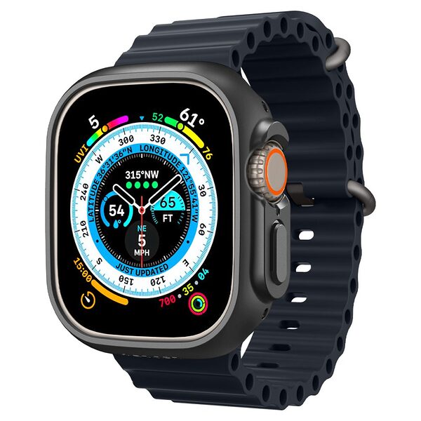 Spigen® Thin Fit 360 για Apple Watch Ultra 1 / 2 (49mm): Θήκη με Κομψό Σχεδιασμό, Ανθεκτικότητα και Ασφάλεια  - Black - Image 4