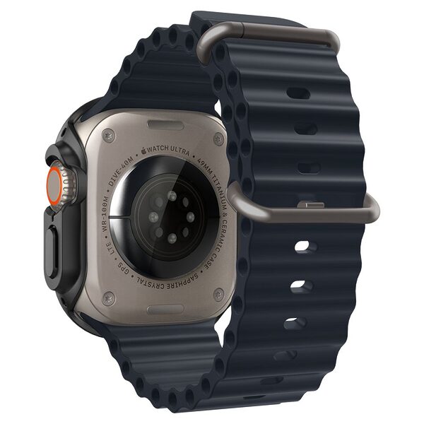 Spigen® Thin Fit 360 για Apple Watch Ultra 1 / 2 (49mm): Θήκη με Κομψό Σχεδιασμό, Ανθεκτικότητα και Ασφάλεια  - Black - Image 5