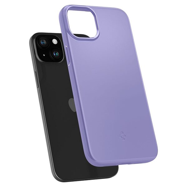 Spigen® Thin Fit για iPhone 15: Υπερ-Λεπτή, Ανθεκτική και Εύκαμπτη Θήκη (1,55mm), από Premium Πλαστικό – Iris Purple - Image 8