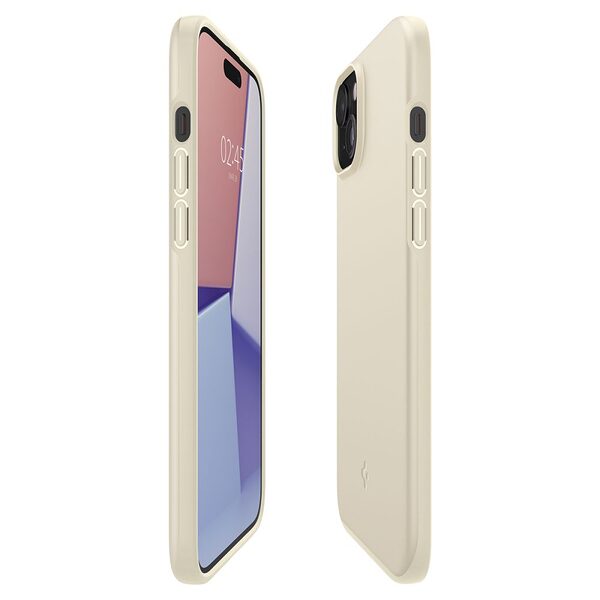 thiki spigen thin fit iphone 15 mutte beige 6