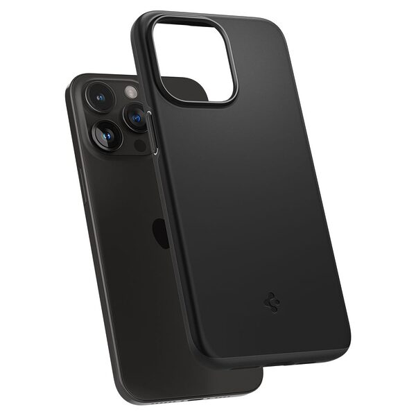 Spigen® Thin Fit για iPhone 15 Pro: Υπερ-Λεπτή, Ανθεκτική και Εύκαμπτη Θήκη (1,55mm), από Premium Πλαστικό – Black - Image 7